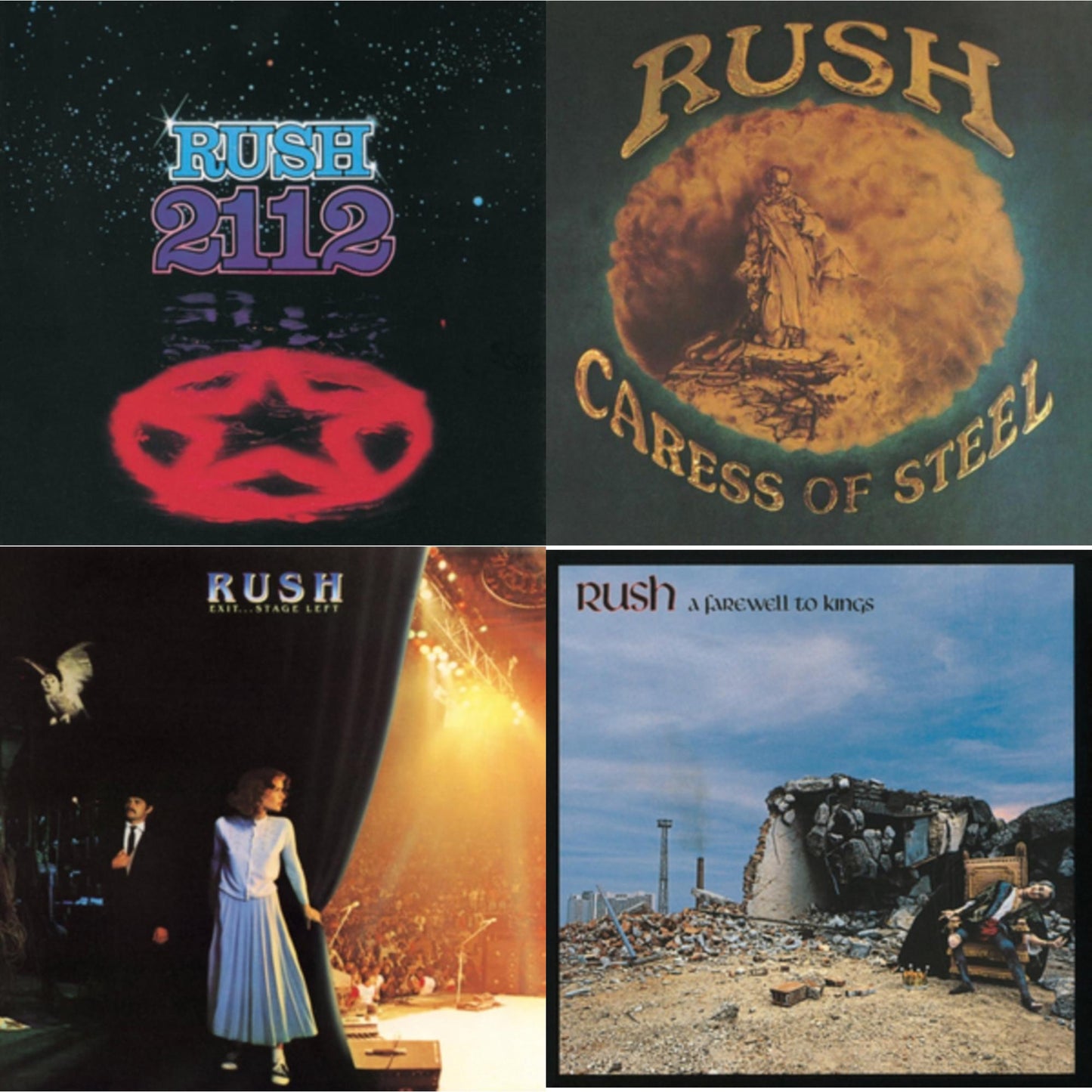 Caress Of Steel (180G/Dl Card) & 2112 (180G) & Farewell To Kings (180G) & Exit Stage Left (180G)