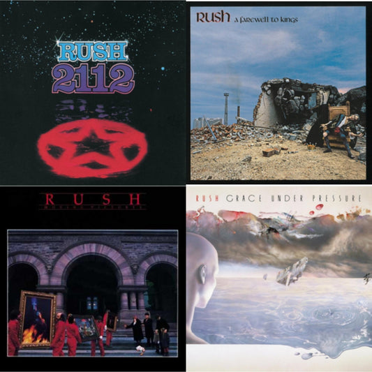 2112 (180G) & Farewell To Kings (180G) & Moving Pictures (180G LP Vinyl/Dl Card) & Grace Under Pressure (180G)