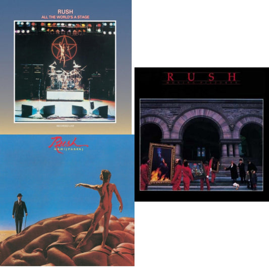 All The World's A Stage (180G) & Hemispheres (180G) & Moving Pictures (180G LP Vinyl/Dl Card)