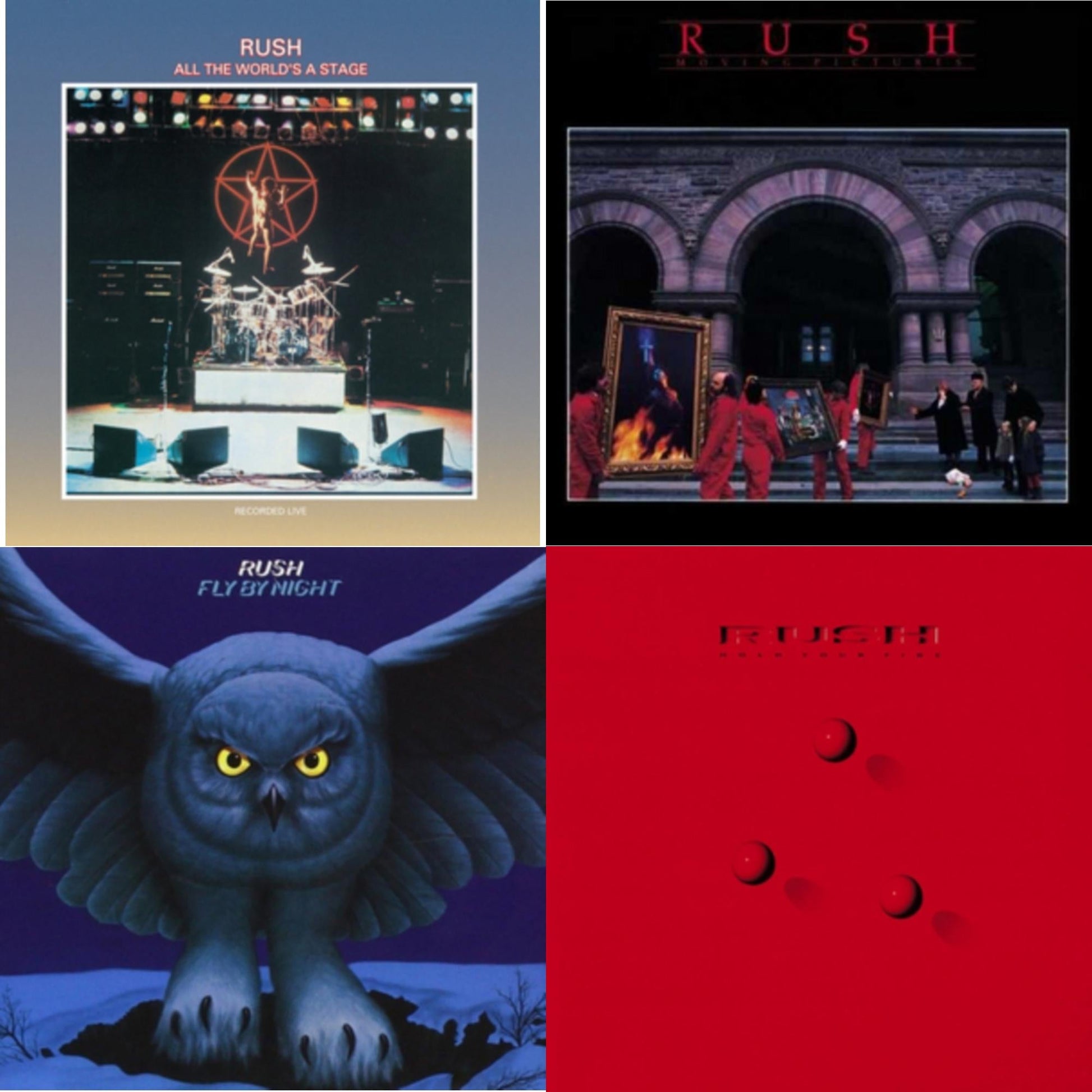 This is a 4 LP Vinyl SKU bundle.
1.This LP Vinyl is brand new.Format: LP VinylMusic Style: Arena RockThis item's title is: All The World's A Stage (180G)Artist: RushLabel: Anthem (5)Barcode: 602547116154Release Date: 3/17/2015
2.This LP Vinyl is brand new.