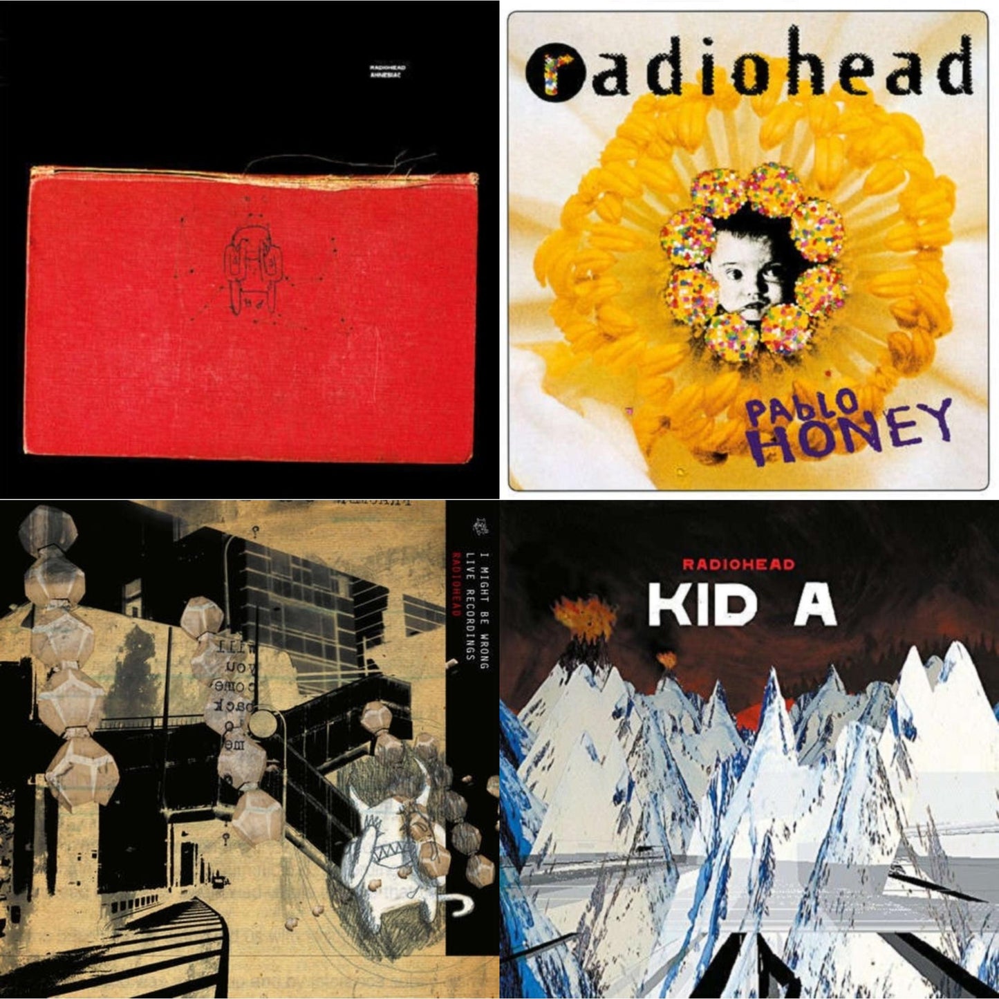 Pablo Honey (180G) & Kid A (2LP/180G) & Amnesiac (2LP/180G) & I Might Be Wrong