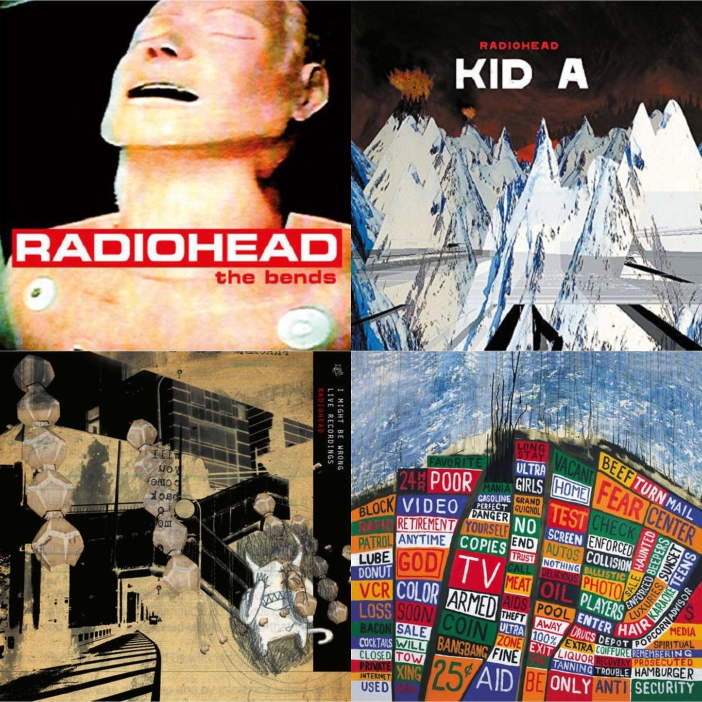 Bends (180G) & Kid A (2LP/180G) & I Might Be Wrong & Hail To The Thief (2LP/45 RPM/180G)
