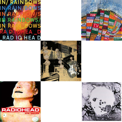In Rainbows (180G) & Bends (180G) & I Might Be Wrong & Hail To The Thief (2LP/45 RPM/180G) & Moon Shaped Pool (Foil Gatefold Cover)