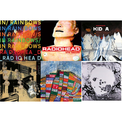 In Rainbows (180G) & Bends (180G) & Kid A (2LP/180G) & I Might Be Wrong & Hail To The Thief (2LP/45 RPM/180G) & Moon Shaped Pool (Foil Gatefold Cover)