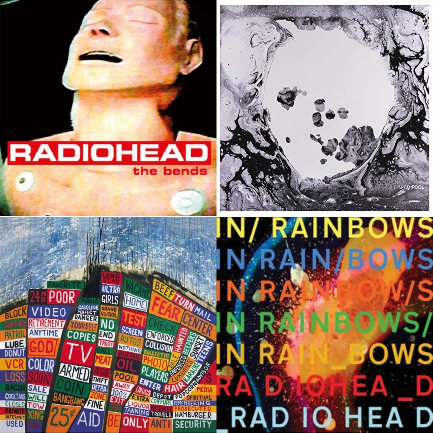 This is a 4 LP Vinyl SKU bundle.
1.This LP Vinyl is brand new.Format: LP VinylMusic Style: Alternative RockThis item's title is: Bends (180G)Artist: RadioheadLabel: XL RECORDINGSBarcode: 634904078010Release Date: 5/20/2016
2.This LP Vinyl is brand new.