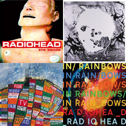 This is a 4 LP Vinyl SKU bundle.
1.This LP Vinyl is brand new.Format: LP VinylMusic Style: Alternative RockThis item's title is: Bends (180G)Artist: RadioheadLabel: XL RECORDINGSBarcode: 634904078010Release Date: 5/20/2016
2.This LP Vinyl is brand new.
