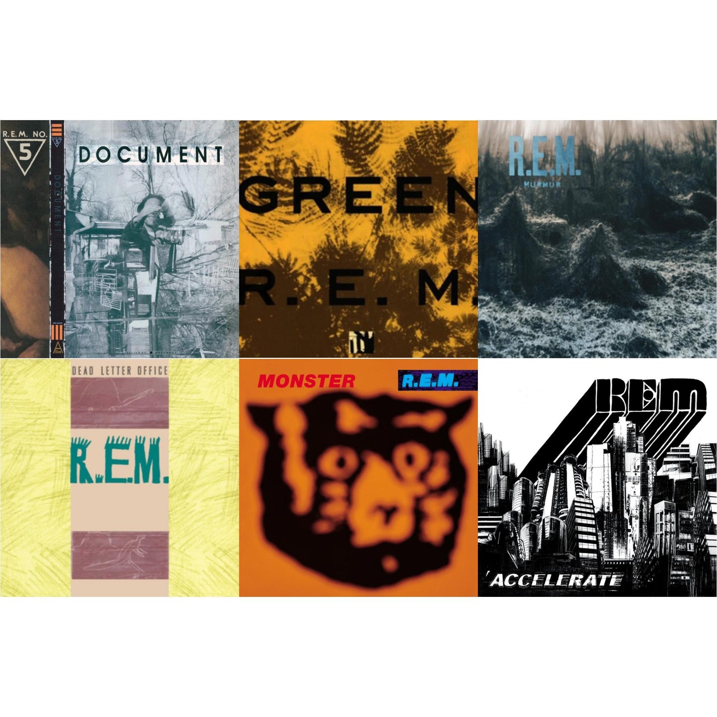 Document & Green & Murmur & Dead Letter Office & Monster & Accelerate