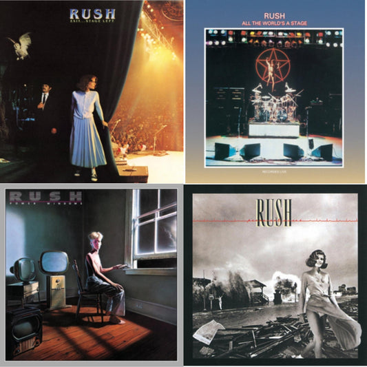 All The World's A Stage (180G) & Permanent Waves (180G) & Exit Stage Left (180G) & Power Windows (180G)