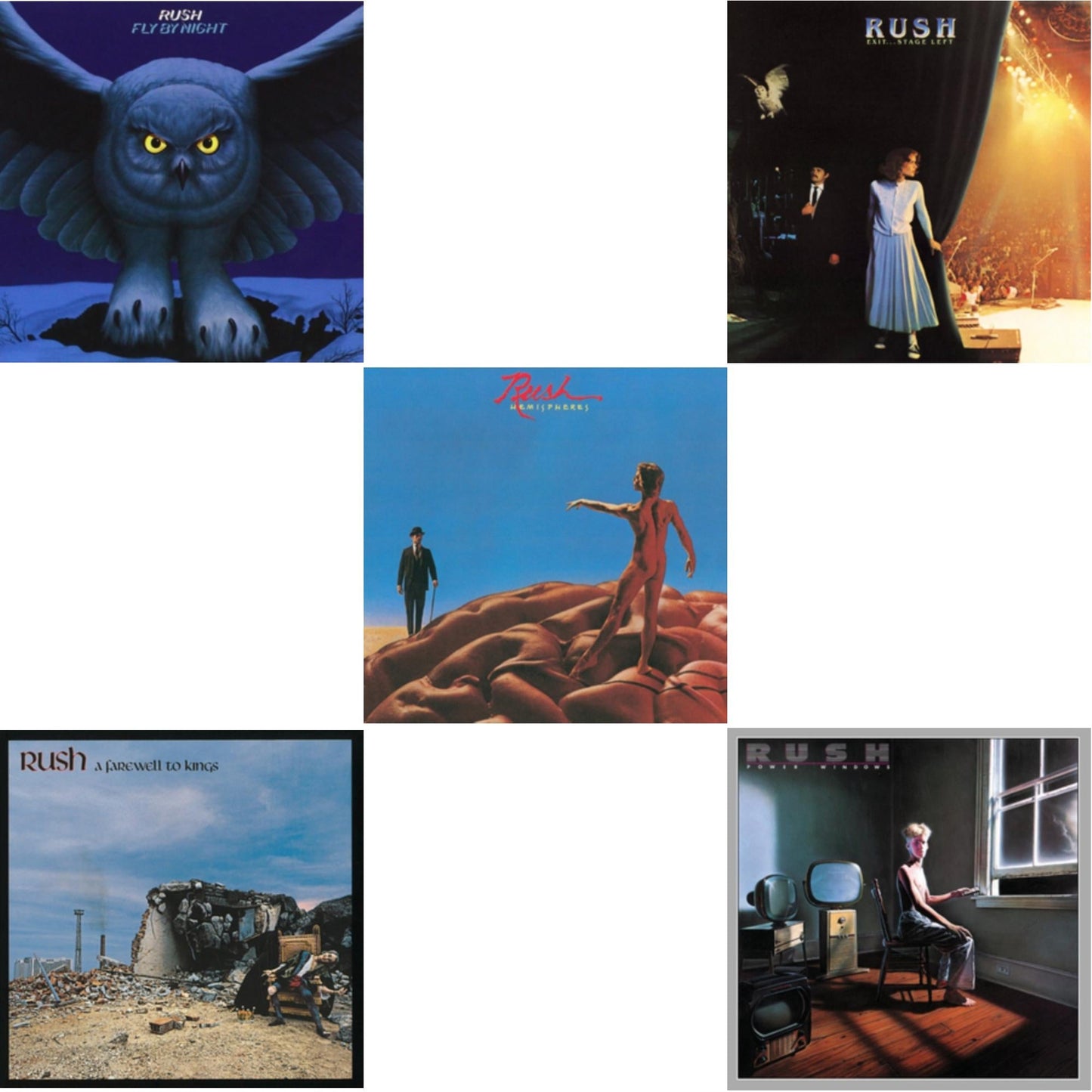 Fly By Night (180G) & Farewell To Kings (180G) & Hemispheres (180G) & Exit Stage Left (180G) & Power Windows (180G)