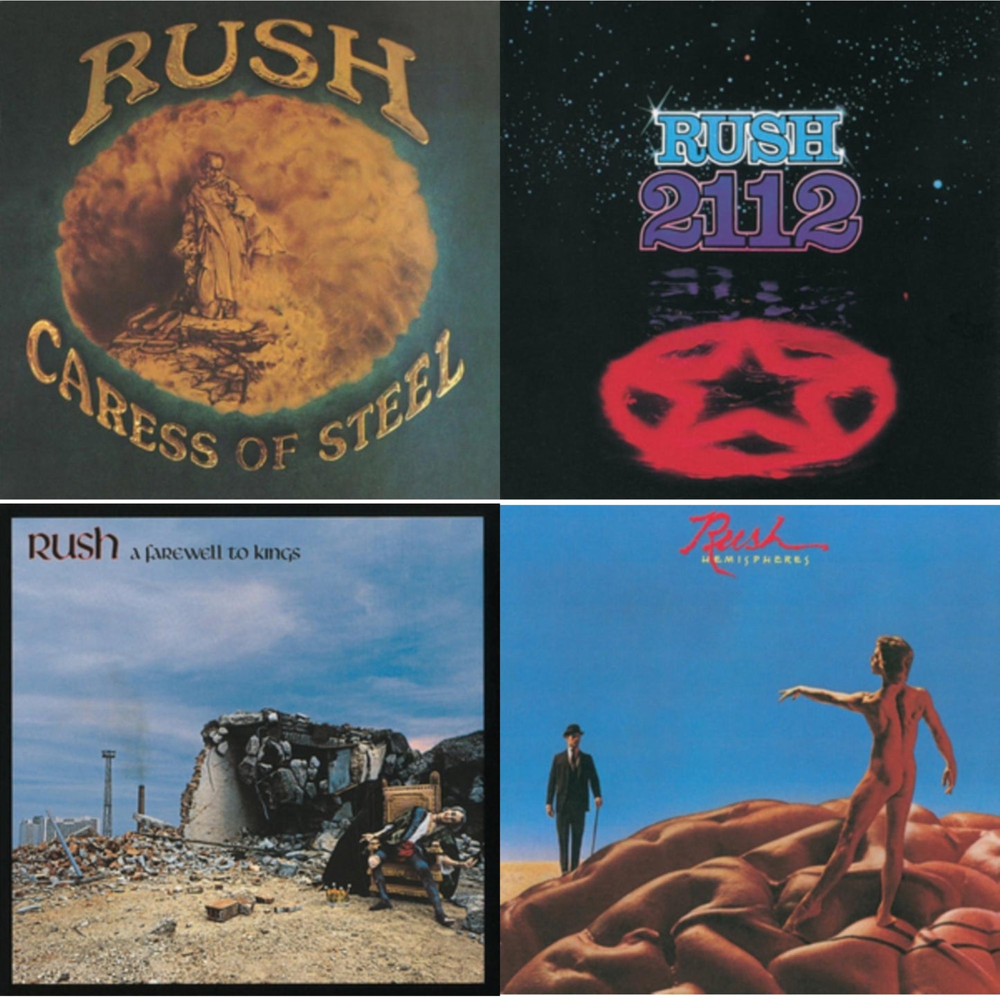 Caress Of Steel (180G/Dl Card) & 2112 (180G) & Farewell To Kings (180G) & Hemispheres (180G)