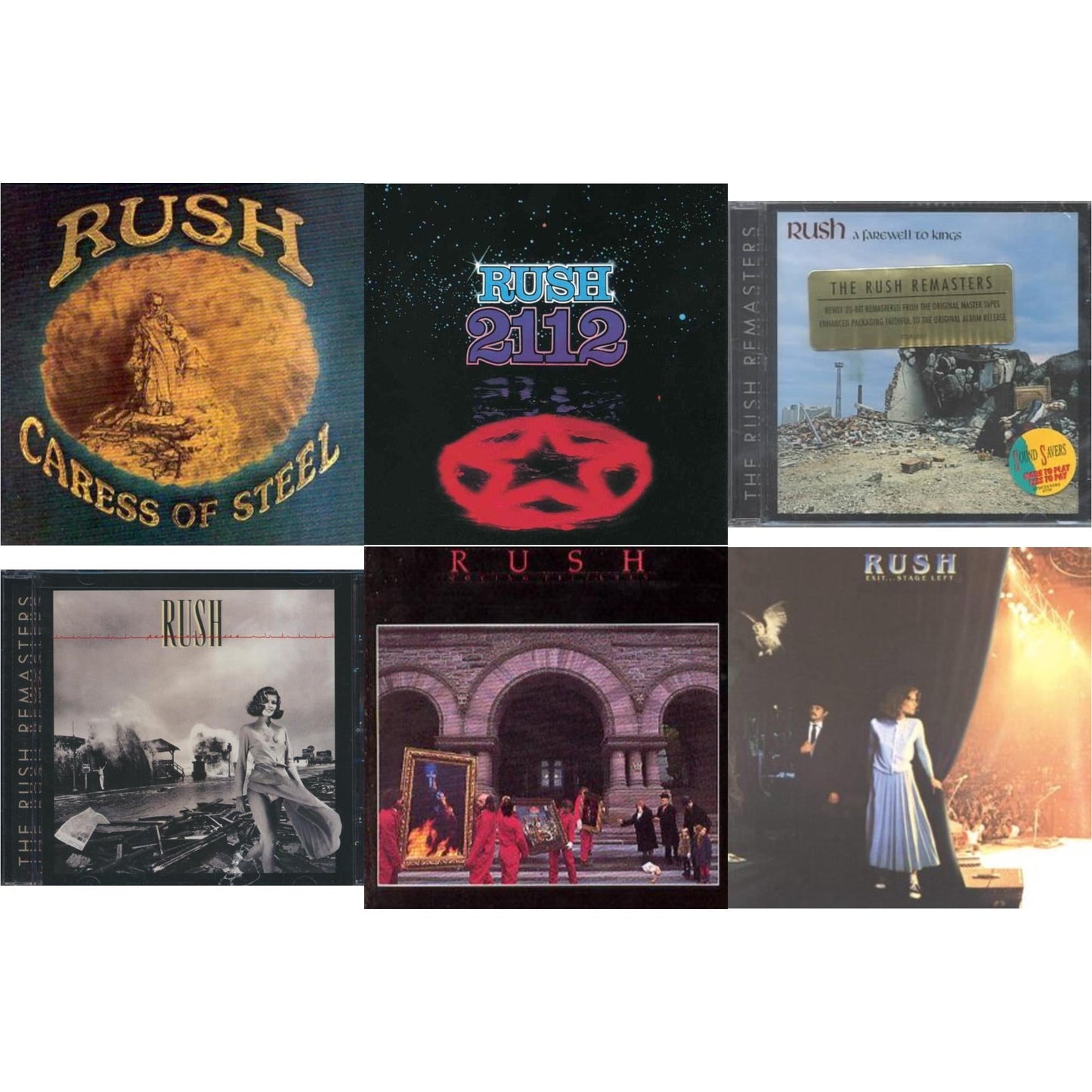 Caress Of Steel & 2112 & Farewell To Kings & Permanent Waves & Moving Pictures (Remastered) & Exit Stage Left