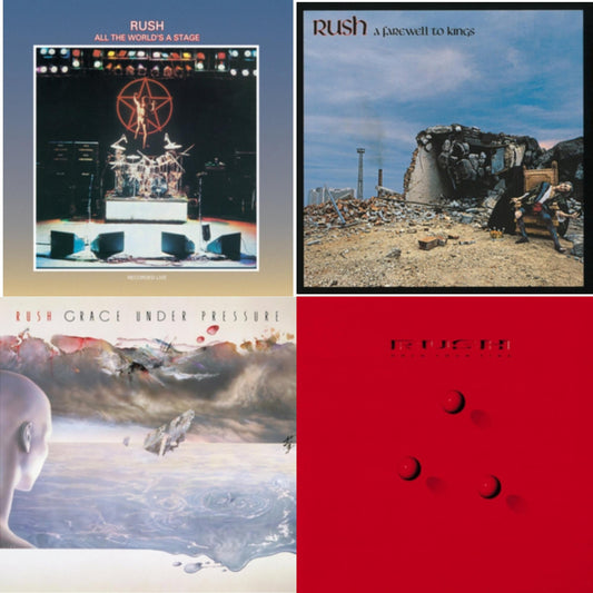 All The World's A Stage (180G) & Farewell To Kings (180G) & Grace Under Pressure (180G) & Hold Your Fire (180G)