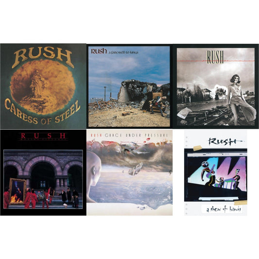Caress Of Steel (180G/Dl Card) & Farewell To Kings (180G) & Permanent Waves (180G) & Moving Pictures (180G LP Vinyl/Dl Card) & Grace Under Pressure (180G) & Show Of Hands (180G)