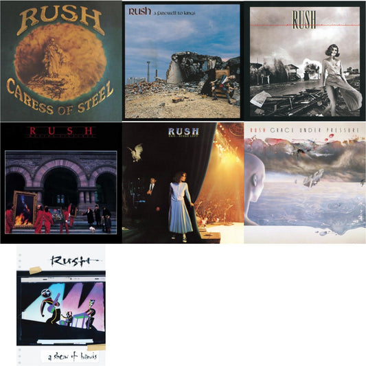 Caress Of Steel (180G/Dl Card) & Farewell To Kings (180G) & Permanent Waves (180G) & Moving Pictures (180G LP Vinyl/Dl Card) & Exit Stage Left (180G) & Grace Under Pressure (180G) & Show Of Hands (180G)