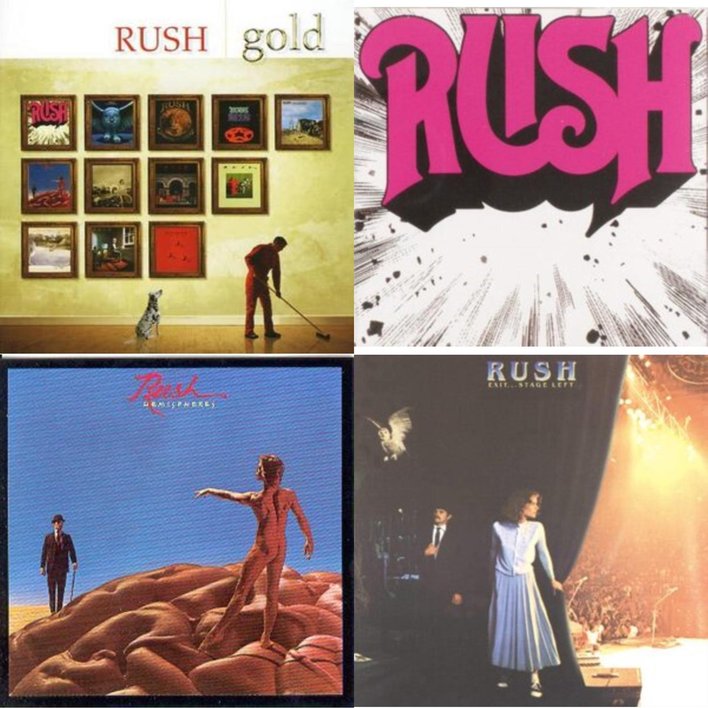 Gold & Rush & Hemispheres & Exit Stage Left