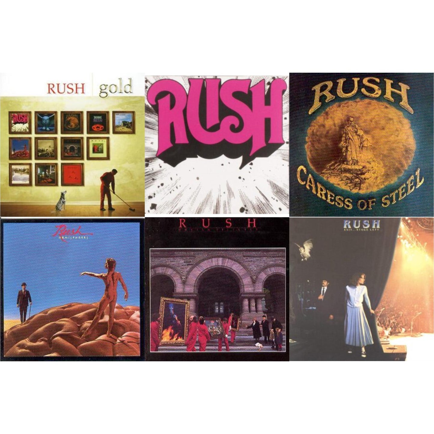 Gold & Rush & Caress Of Steel & Hemispheres & Moving Pictures (Remastered) & Exit Stage Left