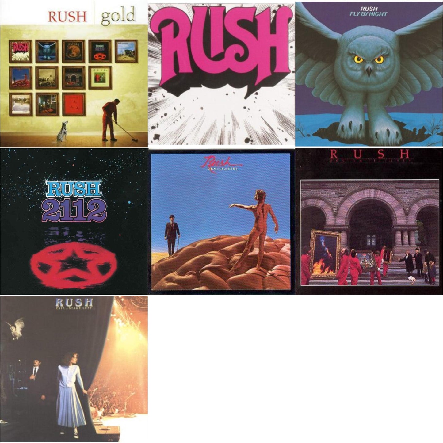 Gold & Rush & Fly By Night & 2112 & Hemispheres & Moving Pictures (Remastered) & Exit Stage Left
