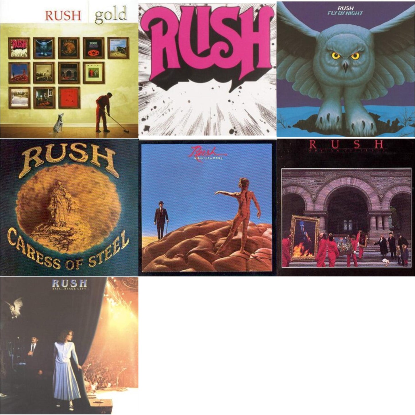 Gold & Rush & Fly By Night & Caress Of Steel & Hemispheres & Moving Pictures (Remastered) & Exit Stage Left
