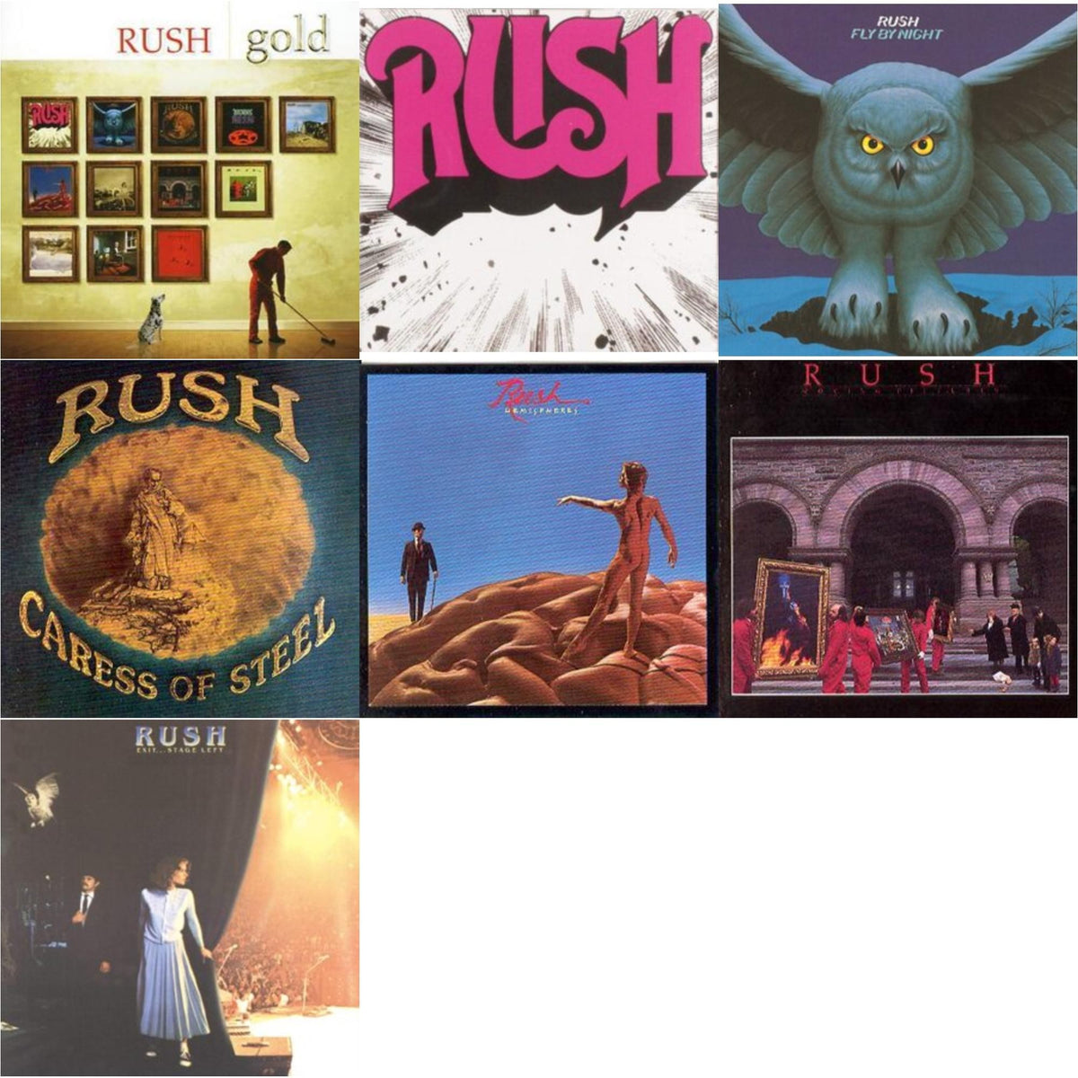 Gold & Rush & Fly By Night & Caress Of Steel & Hemispheres & Moving Pictures (Remastered) & Exit Stage Left