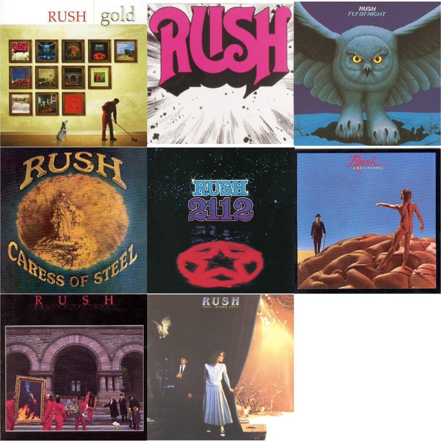 Gold & Rush & Fly By Night & Caress Of Steel & 2112 & Hemispheres & Moving Pictures (Remastered) & Exit Stage Left