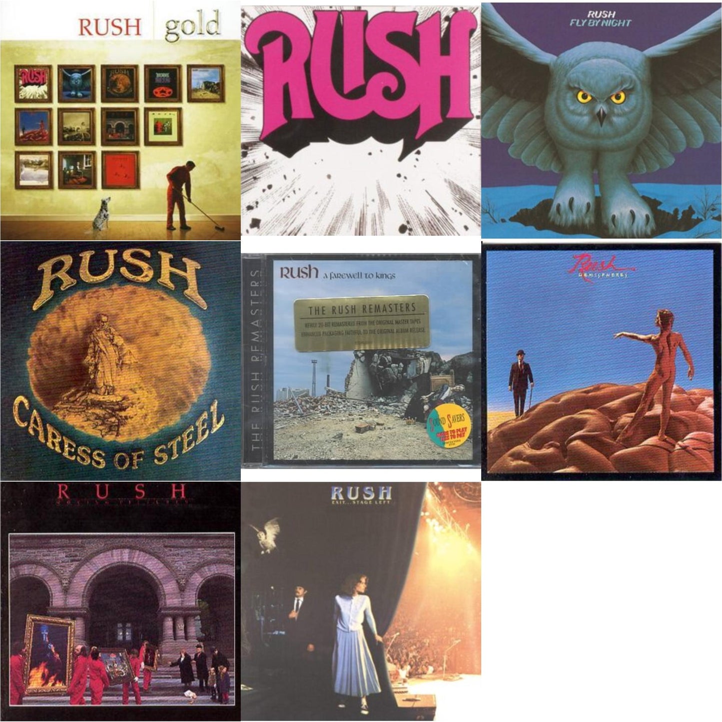 Gold & Rush & Fly By Night & Caress Of Steel & Farewell To Kings & Hemispheres & Moving Pictures (Remastered) & Exit Stage Left