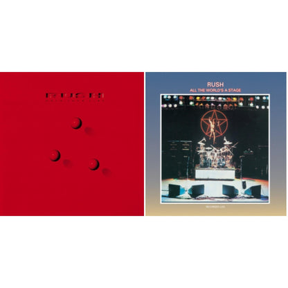 Rush - All The World's A Stage (180G) & Hold Your Fire (180G) - LP Vinyl Bundle