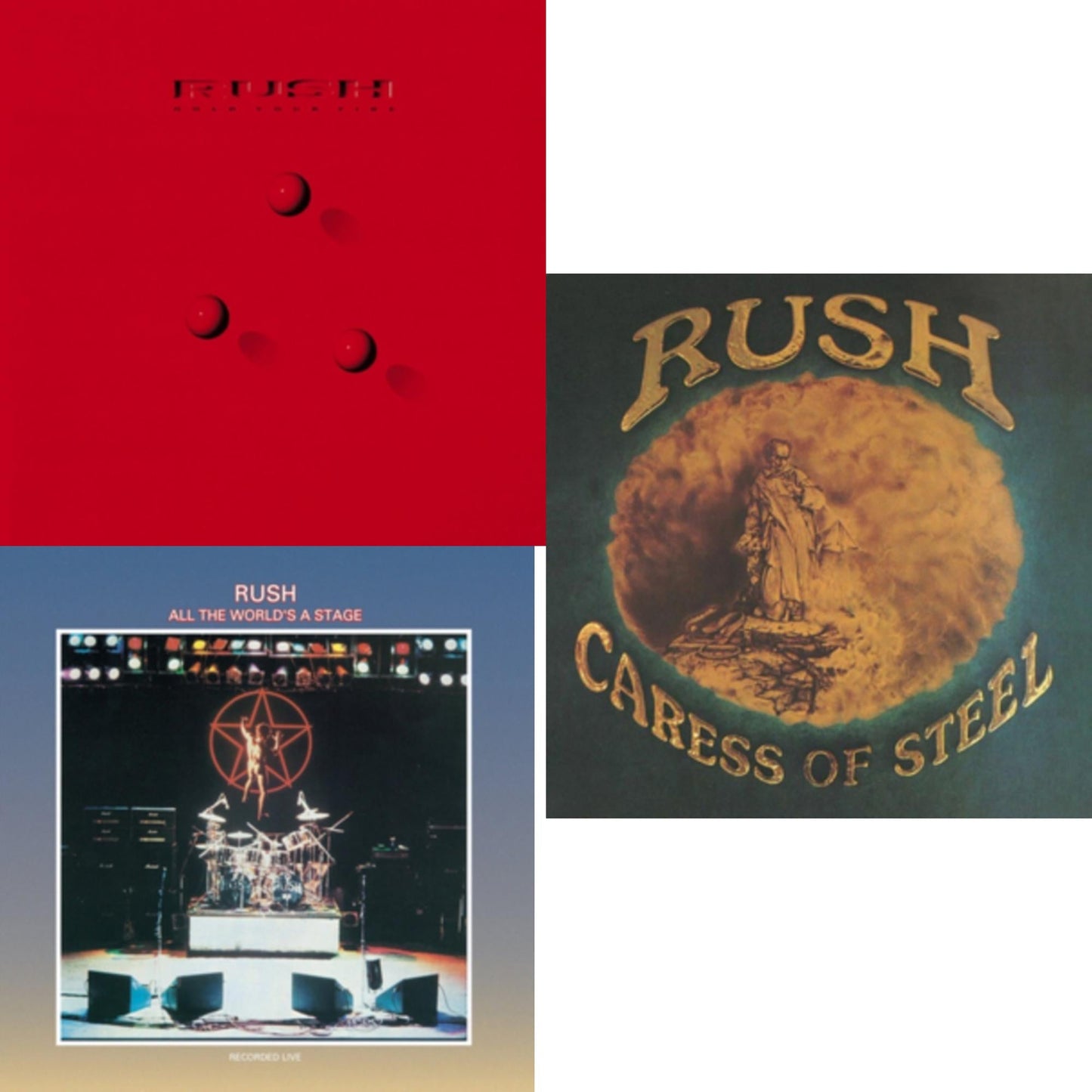 Caress Of Steel (180G/Dl Card) & All The World's A Stage (180G) & Hold Your Fire (180G)