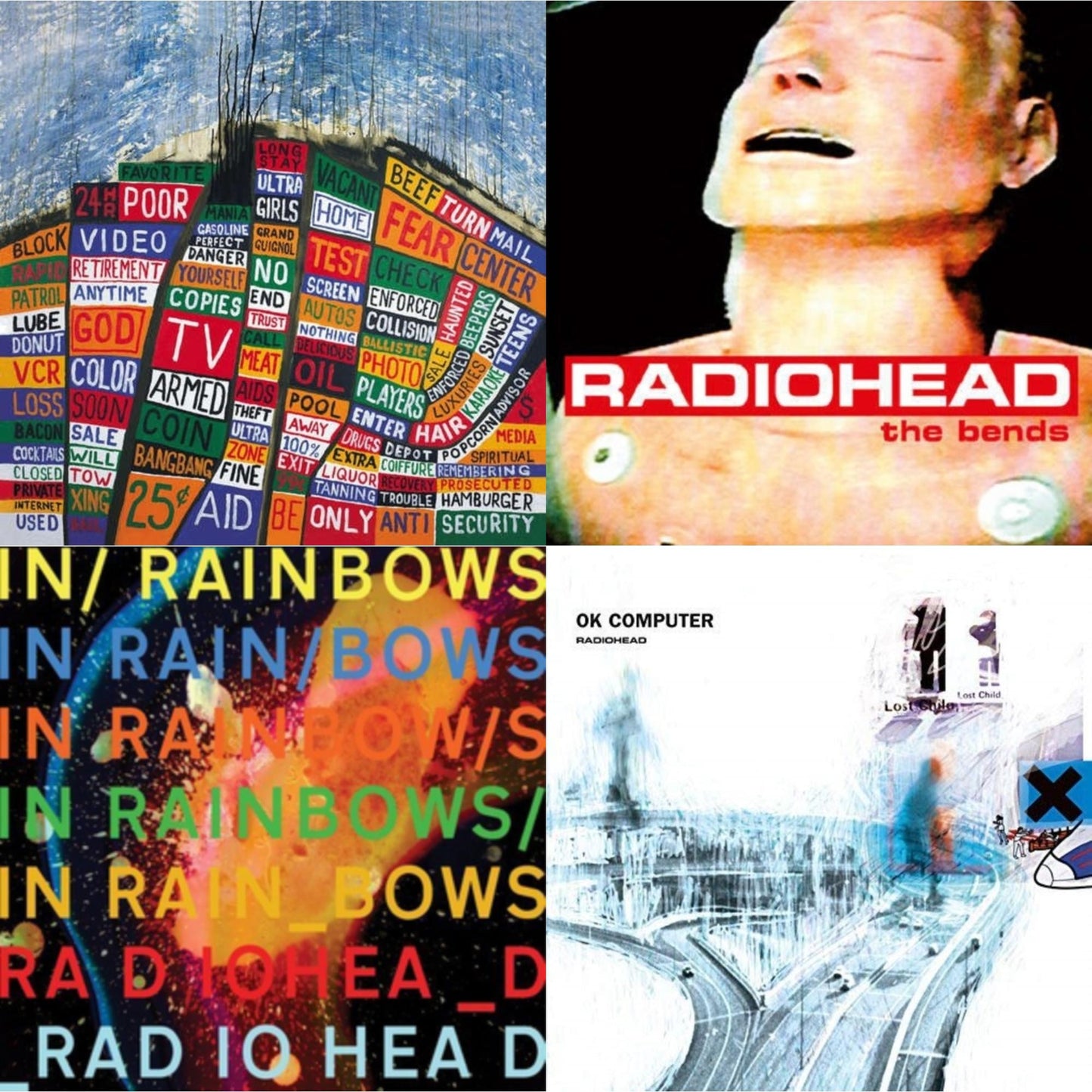In Rainbows (180G) & Bends (180G) & Ok Computer (2LP/180G) & Hail To The Thief (2LP/45 RPM/180G)