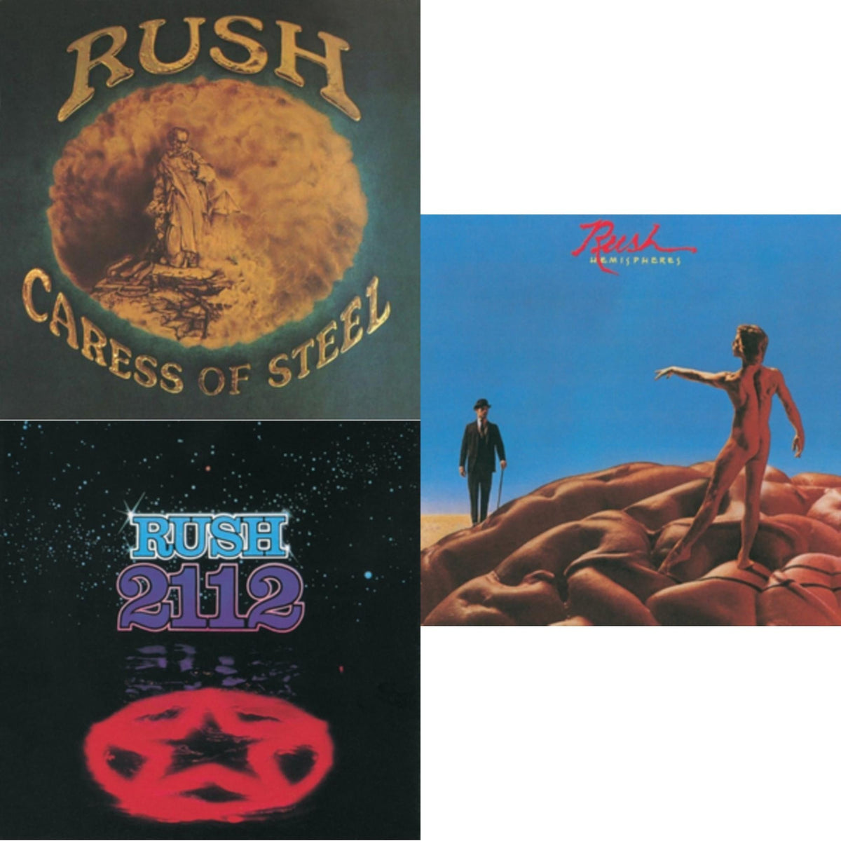 Caress Of Steel (180G/Dl Card) & 2112 (180G) & Hemispheres (180G)
