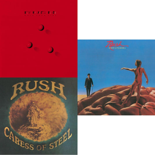 Caress Of Steel (180G/Dl Card) & Hemispheres (180G) & Hold Your Fire (180G)