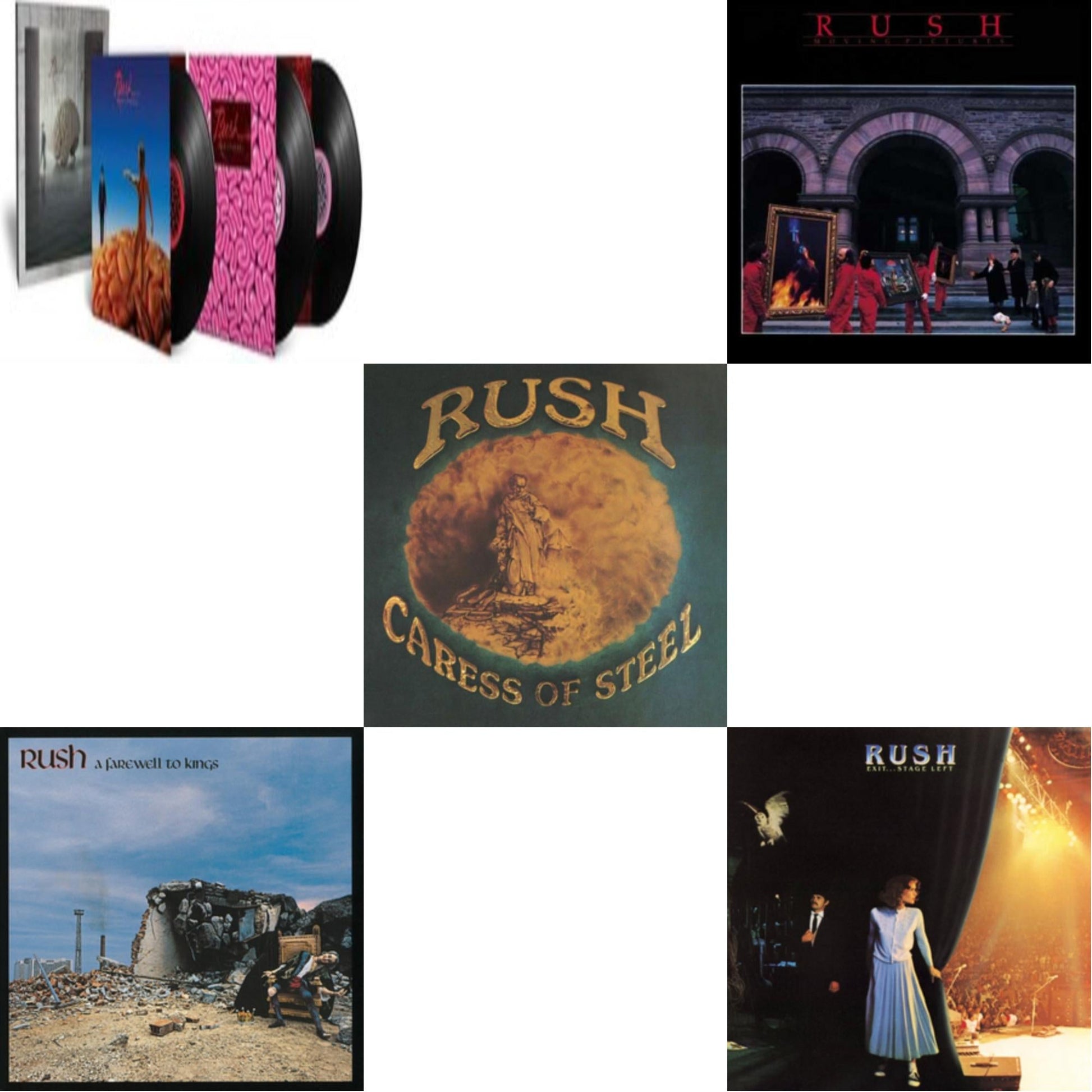 This is a 5 LP Vinyl SKU bundle.
1.This LP Vinyl is brand new.Format: LP VinylMusic Style: Hard RockThis item's title is: Hemispheres (40Th Anniversary/3 LP)Artist: RushLabel: OleBarcode: 602567955771Release Date: 11/16/2018
2.This LP Vinyl is brand new.