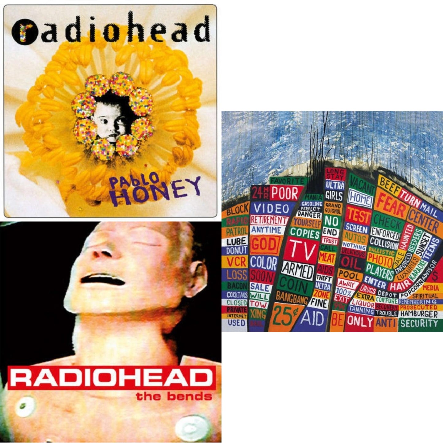 Pablo Honey (180G) & Bends (180G) & Hail To The Thief (2LP/45 RPM/180G)