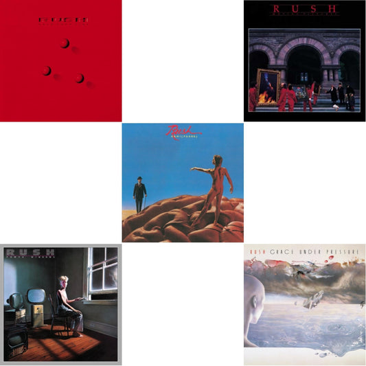 Hemispheres (180G) & Moving Pictures (180G LP Vinyl/Dl Card) & Grace Under Pressure (180G) & Power Windows (180G) & Hold Your Fire (180G)