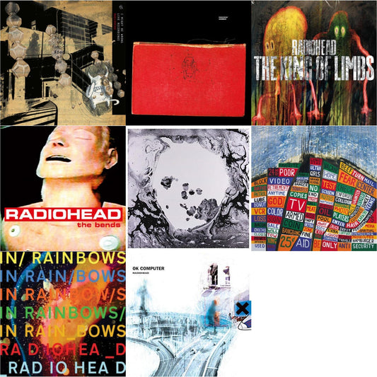 In Rainbows (180G) & Bends (180G) & Ok Computer (2LP/180G) & Amnesiac (2LP/180G) & I Might Be Wrong & Hail To The Thief (2LP/45 RPM/180G) & King Of Limbs (180G) & Moon Shaped Pool (Foil Gatefold Cover)