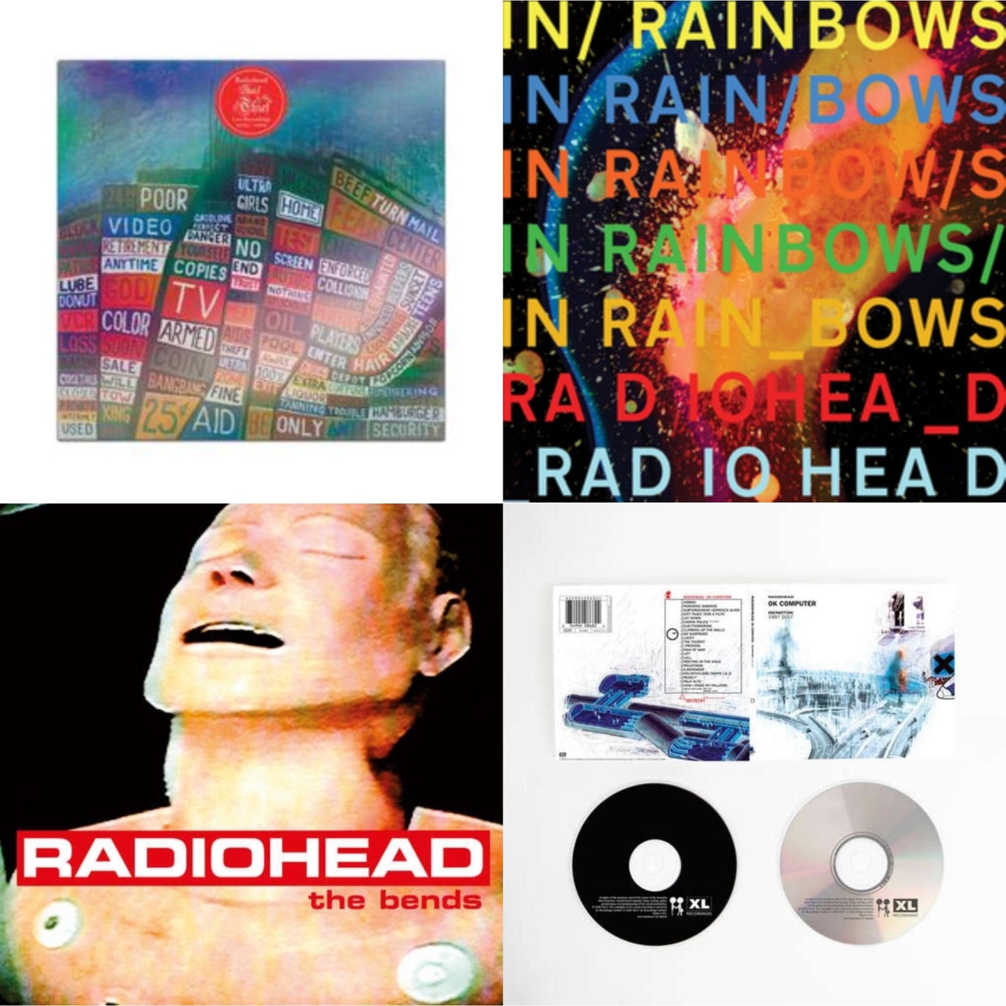 Hail To The Thief (Live Recordings 2003-2009) & In Rainbows & Bends & Ok Computer Oknotok