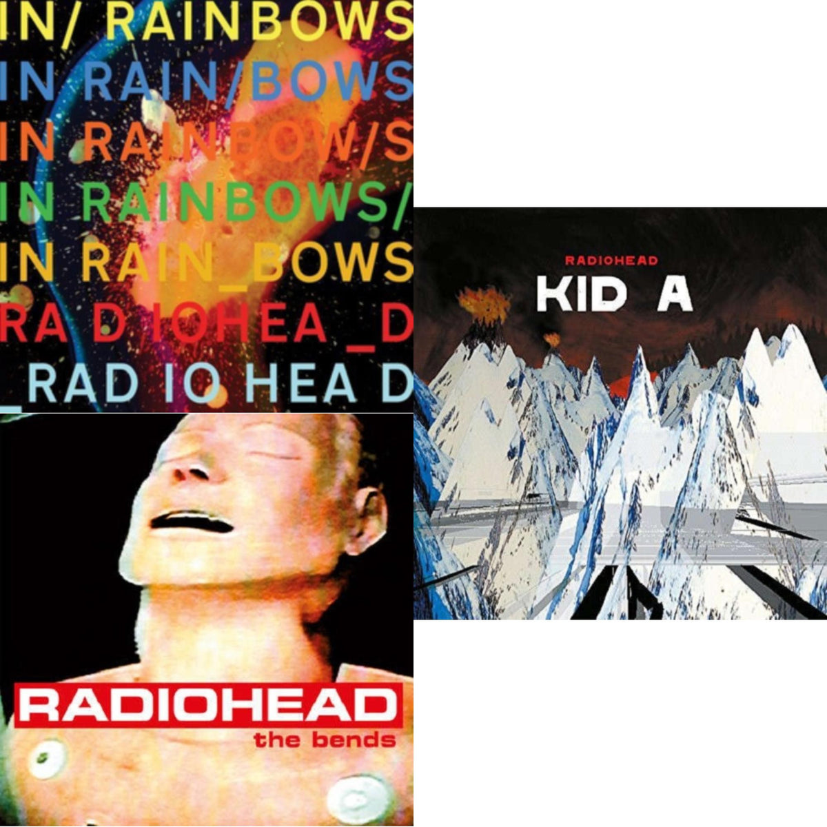 In Rainbows (180G) & Bends (180G) & Kid A (2LP/180G)