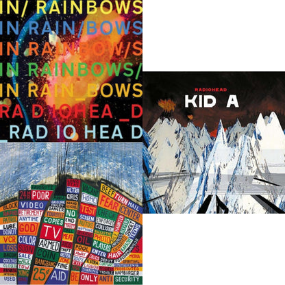 This is a 3 LP Vinyl SKU bundle.
1.This LP Vinyl is brand new.Format: LP VinylMusic Style: BreakbeatThis item's title is: In Rainbows (180G)Artist: RadioheadLabel: XL RECORDINGSBarcode: 634904032418Release Date: 6/17/2016
2.This LP Vinyl is brand new.