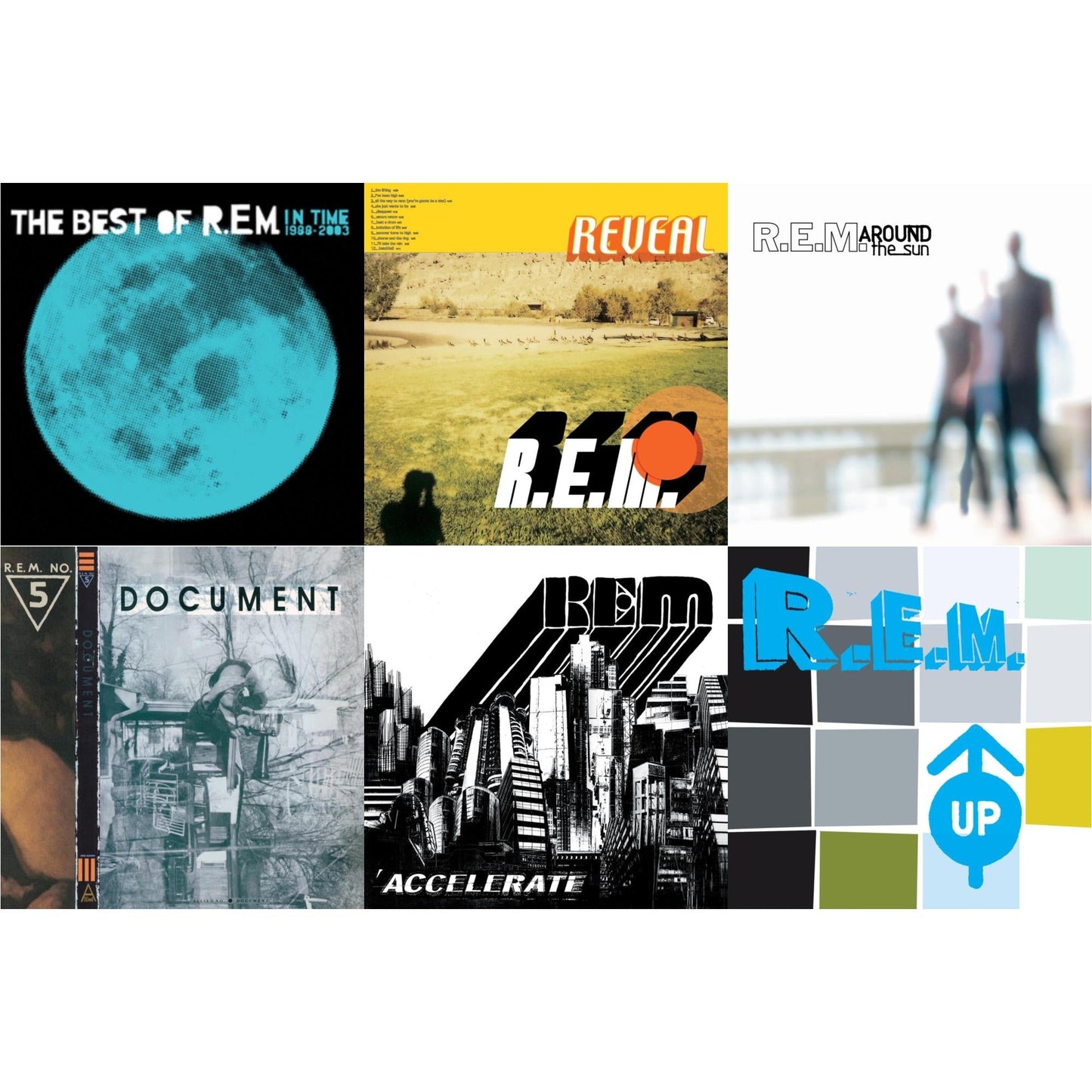 Document & In Time: The Best Of R.E.M. 1988-2003 (2LP/180G) & Up (25Th Anniversary) (Deluxe Edition) (2LP) & Reveal & Around The Sun (2LP) & Accelerate