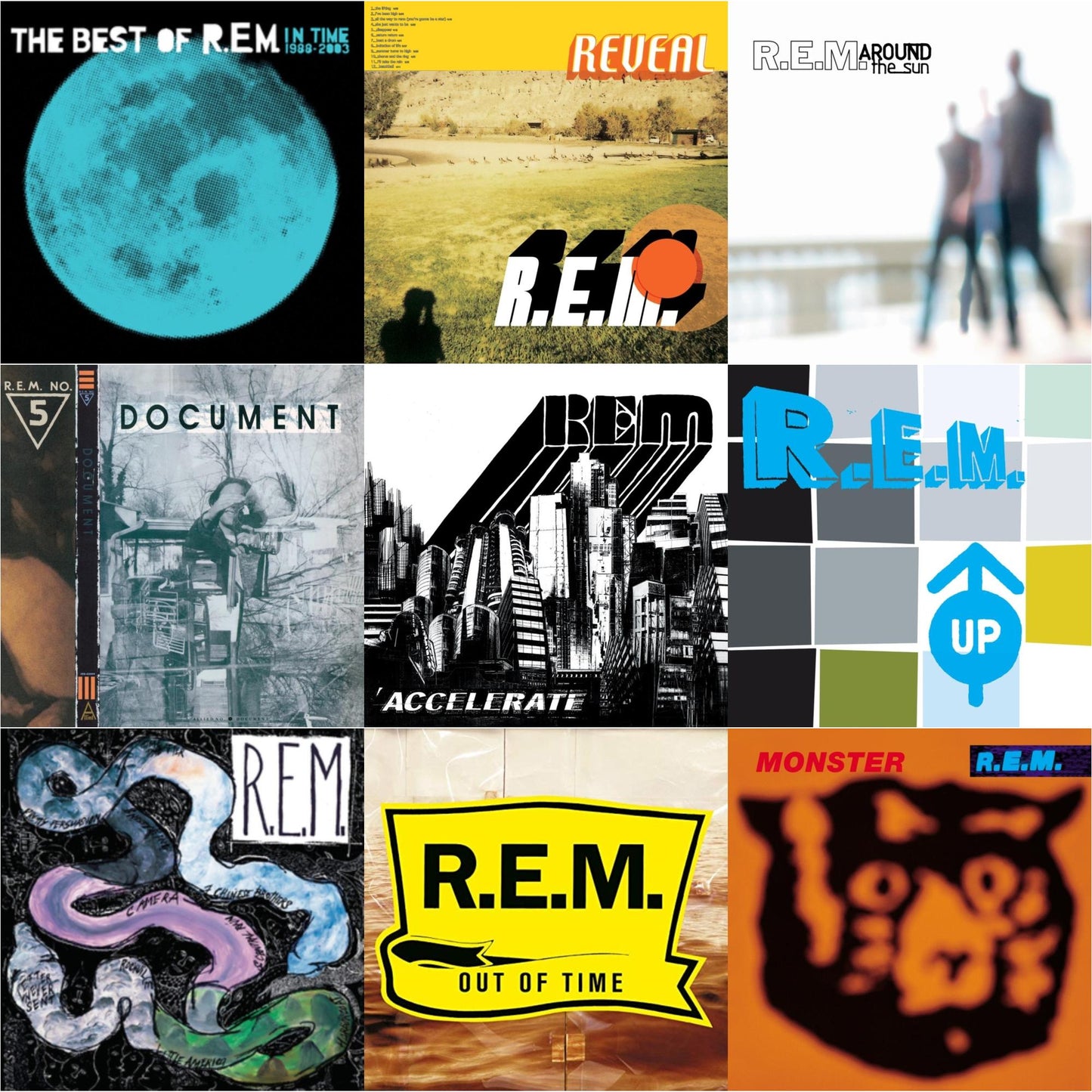 Document & Reckoning & Out Of Time & In Time: The Best Of R.E.M. 1988-2003 (2LP/180G) & Monster & Up (25Th Anniversary) (Deluxe Edition) (2LP) & Reveal & Around The Sun (2LP) & Accelerate