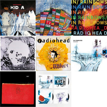In Rainbows (180G) & Pablo Honey (180G) & Ok Computer (2LP/180G) & Kid A (2LP/180G) & Amnesiac (2LP/180G) & Hail To The Thief (2LP/45 RPM/180G) & Moon Shaped Pool (Foil Gatefold Cover) & Ok Computer Oknotok (3LP/180G)