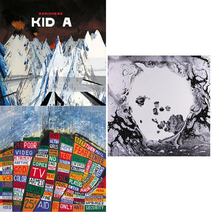 Kid A (2LP/180G) & Hail To The Thief (2LP/45 RPM/180G) & Moon Shaped Pool (Foil Gatefold Cover)