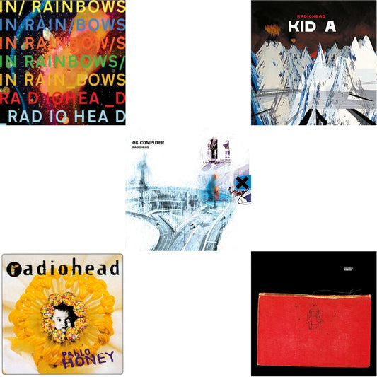 In Rainbows (180G) & Pablo Honey (180G) & Ok Computer (2LP/180G) & Kid A (2LP/180G) & Amnesiac (2LP/180G)