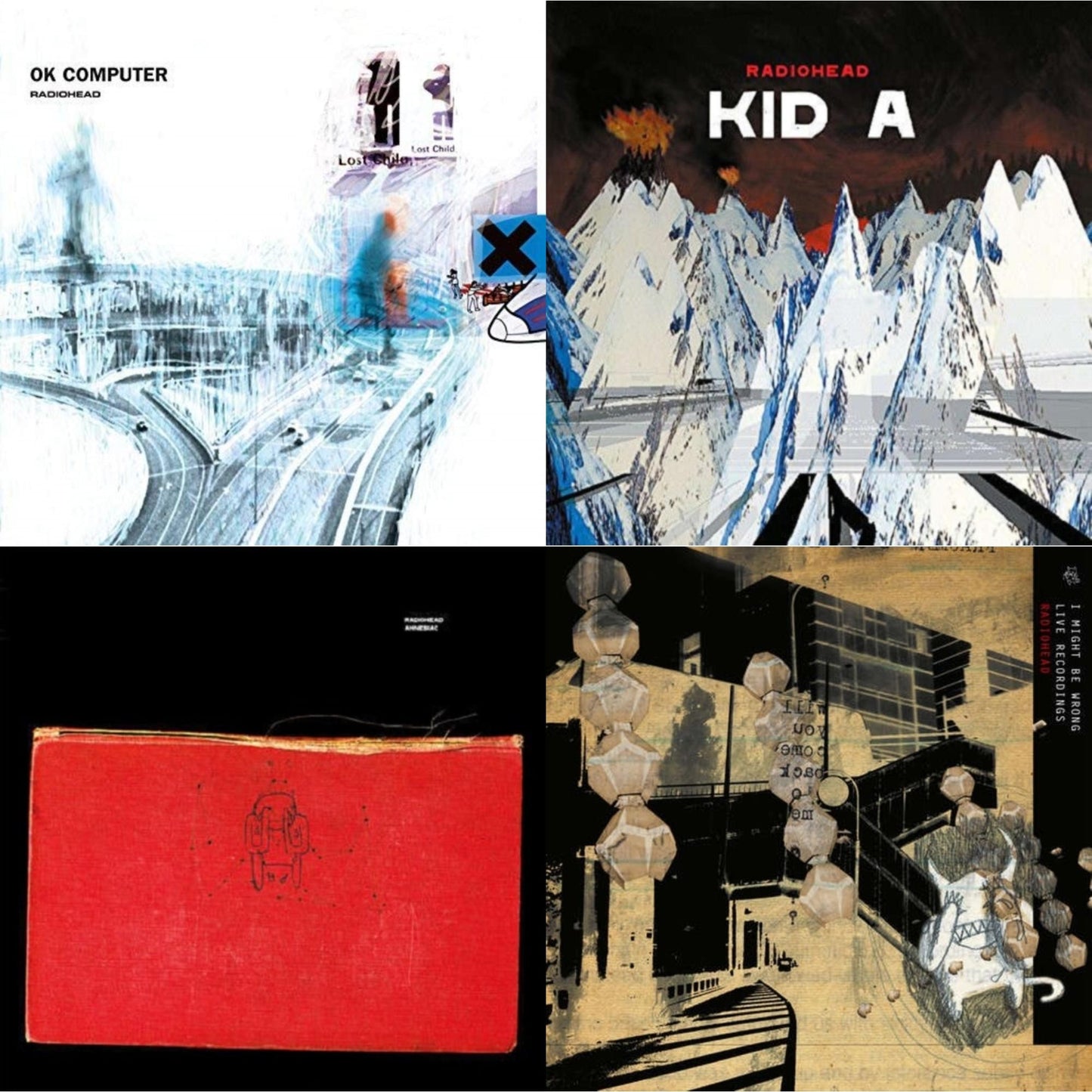 Ok Computer (2LP/180G) & Kid A (2LP/180G) & Amnesiac (2LP/180G) & I Might Be Wrong