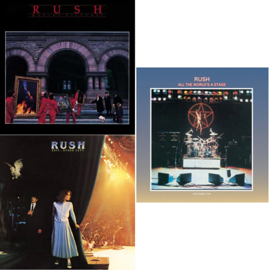All The World's A Stage (180G) & Moving Pictures (180G LP Vinyl/Dl Card) & Exit Stage Left (180G)