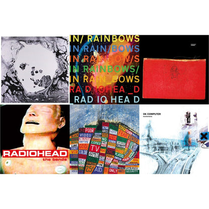 In Rainbows (180G) & Bends (180G) & Ok Computer (2LP/180G) & Amnesiac (2LP/180G) & Hail To The Thief (2LP/45 RPM/180G) & Moon Shaped Pool (Foil Gatefold Cover)
