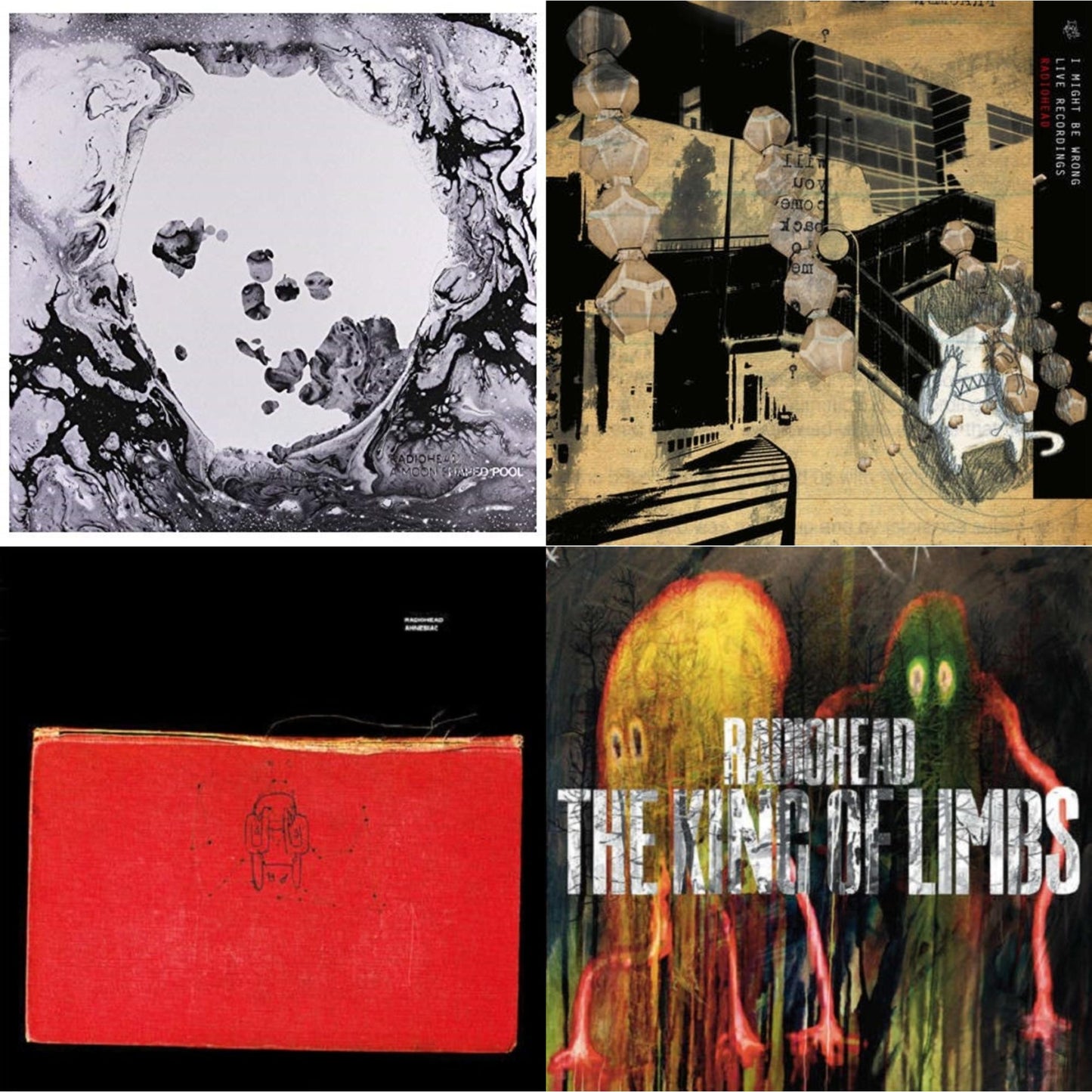 This is a 4 LP Vinyl SKU bundle.
1.This LP Vinyl is brand new.Format: LP VinylMusic Style: Art RockThis item's title is: Moon Shaped Pool (Foil Gatefold Cover)Artist: RadioheadLabel: XL RECORDINGSBarcode: 634904079017Release Date: 6/17/2016
2.This LP Vinyl is brand new.