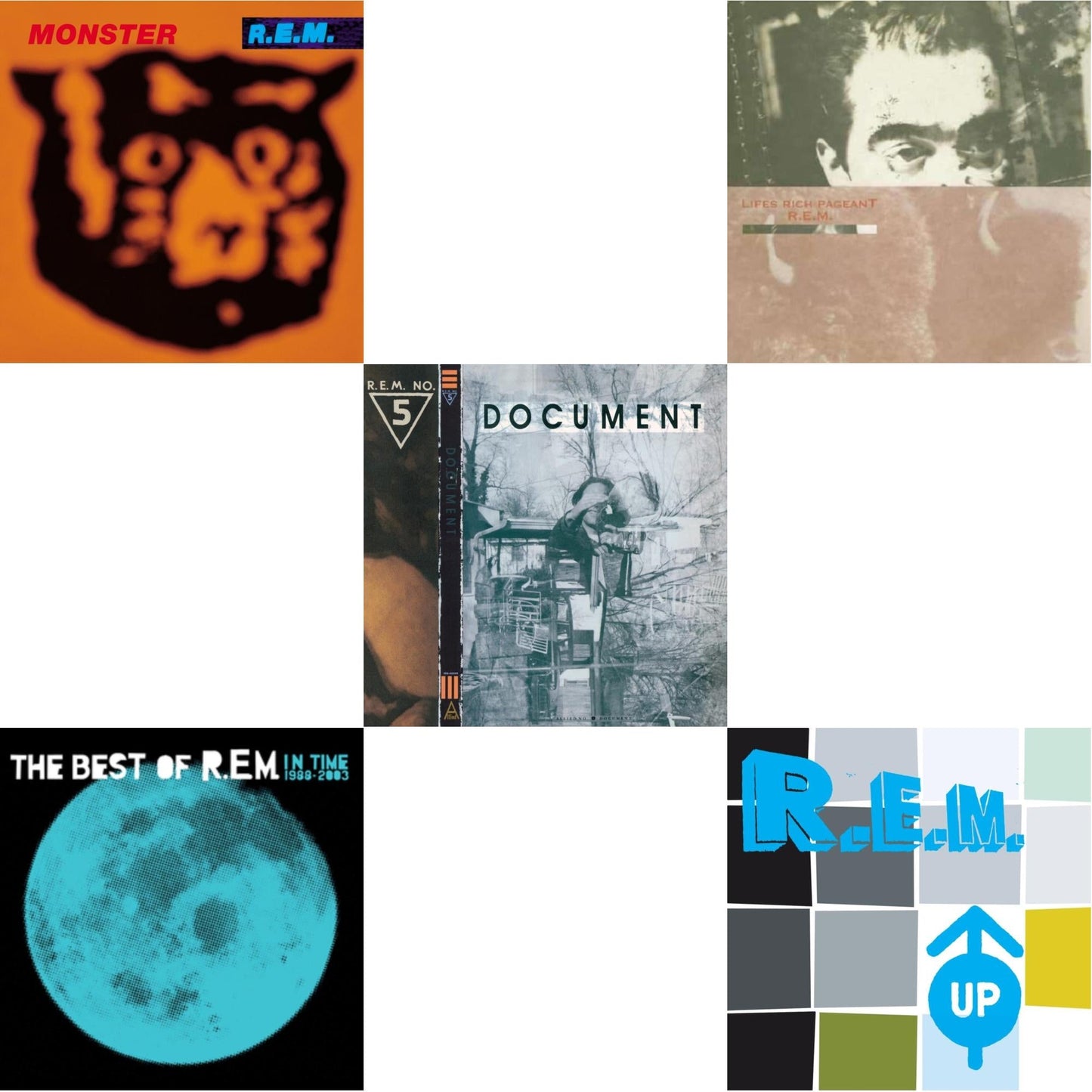 Document & Lifes Rich Pageant & In Time: The Best Of R.E.M. 1988-2003 (2LP/180G) & Monster & Up (25Th Anniversary) (Deluxe Edition) (2LP)