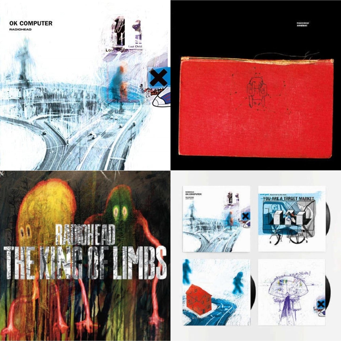Ok Computer (2LP/180G) & Amnesiac (2LP/180G) & King Of Limbs (180G) & Ok Computer Oknotok (3LP/180G)