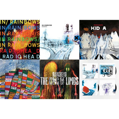 This is a 6 LP Vinyl SKU bundle.
1.This LP Vinyl is brand new.Format: LP VinylMusic Style: BreakbeatThis item's title is: In Rainbows (180G)Artist: RadioheadLabel: XL RECORDINGSBarcode: 634904032418Release Date: 6/17/2016
2.This LP Vinyl is brand new.