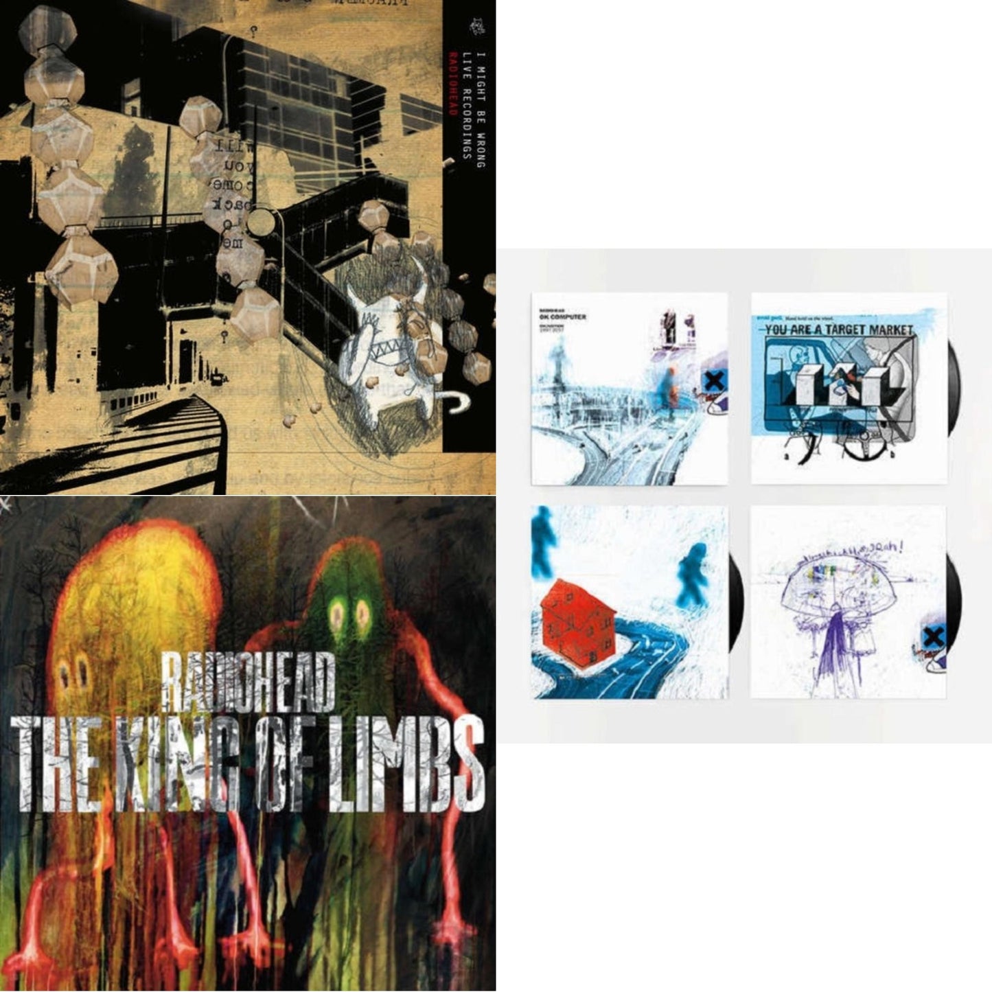 I Might Be Wrong & King Of Limbs (180G) & Ok Computer Oknotok (3LP/180G)